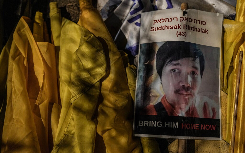 Father of hostage Sudthisak Rinthalak: ‘I always worry about him, I pray for him’