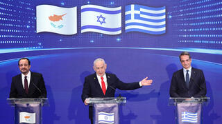 Flanked by Greek and Cypriot leaders, Netanyahu sends defiant message to Iran and Turkey