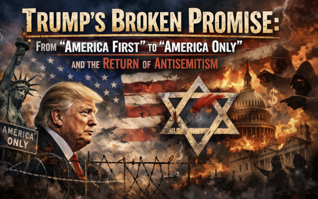Tim Orr | Trump’s Broken Promise: From America First to America Only—and Antisemitism