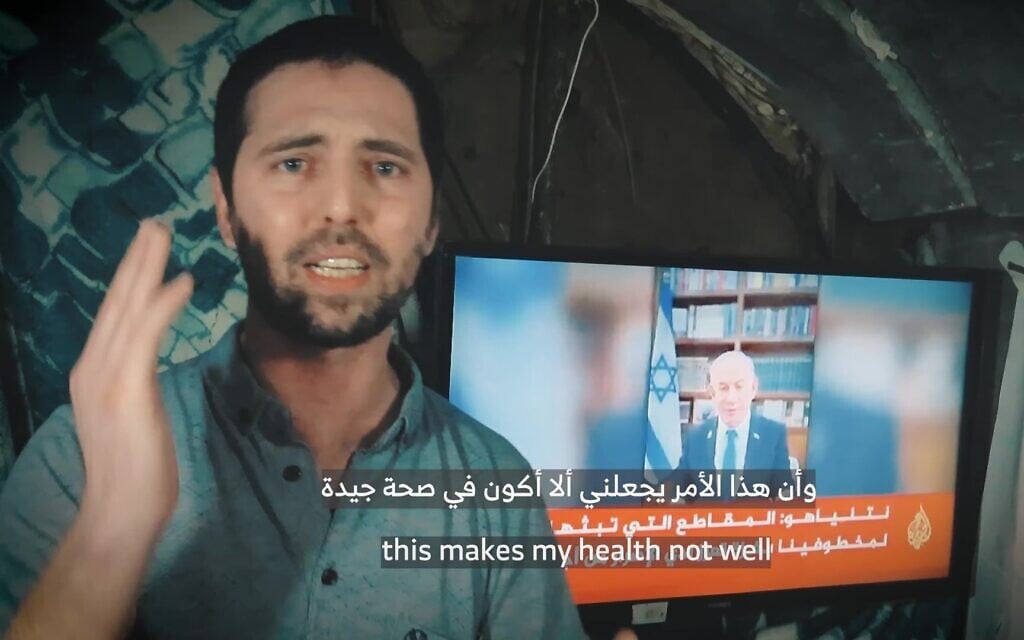 Freed hostage Elkana Bohbot: Hamas made me film mock suicide video