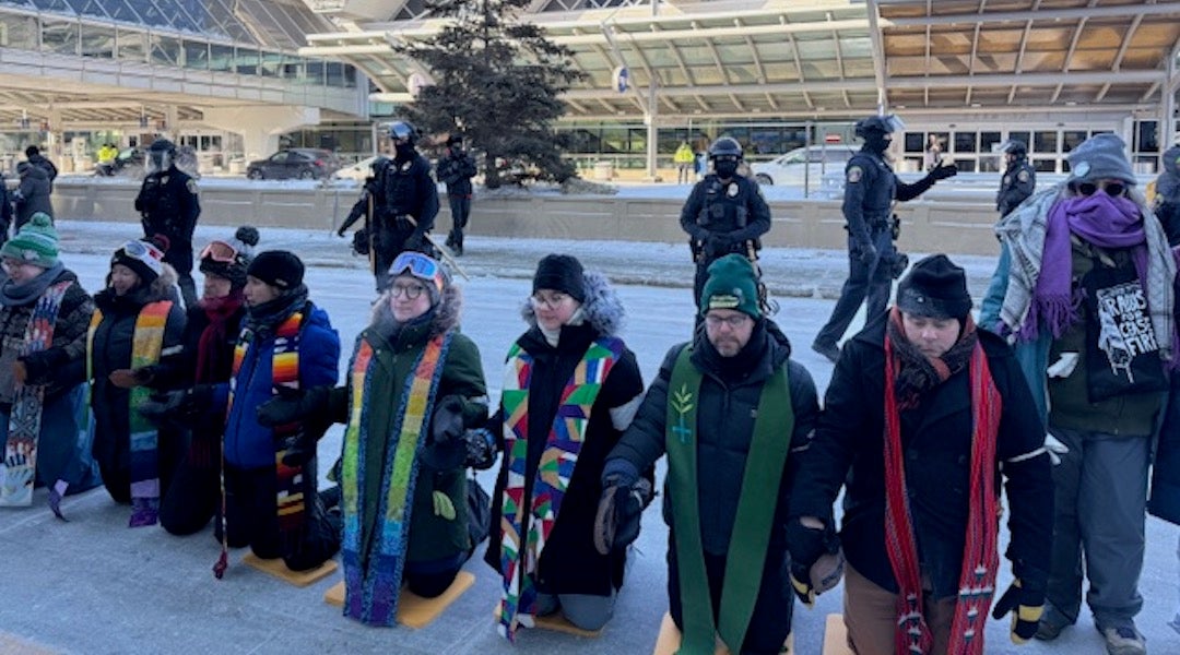 Rabbi among dozens arrested in faith leaders’ anti-ICE protest in Minnesota