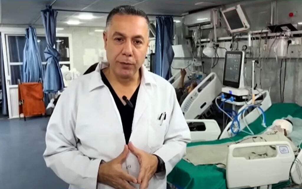 Resurfaced photo shows detained Gaza hospital director wearing Hamas uniform