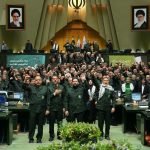 Iran lawmakers wear IRGC uniforms to brand EU armies terrorists