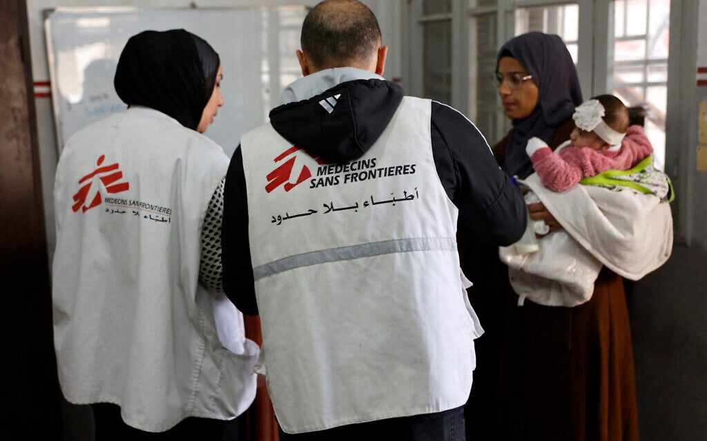Doctors Without Borders warns halting its work will be ‘catastrophic’ for Gazans