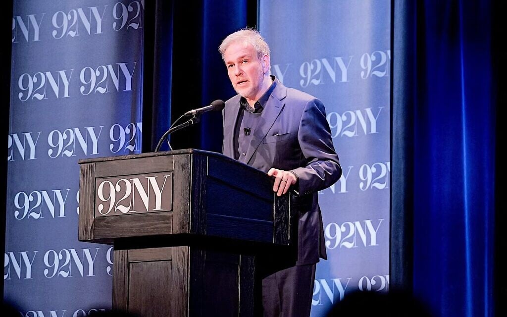 In 92NY talk, Bret Stephens urges ‘dismantling’ ADL, investing more in Jewish identity