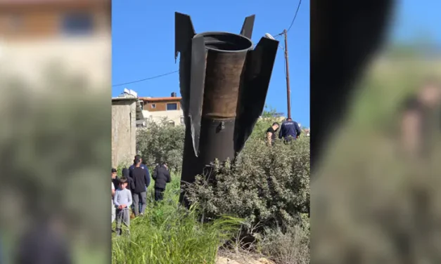 Watch: Missile debris falls near Samaria highway junction
