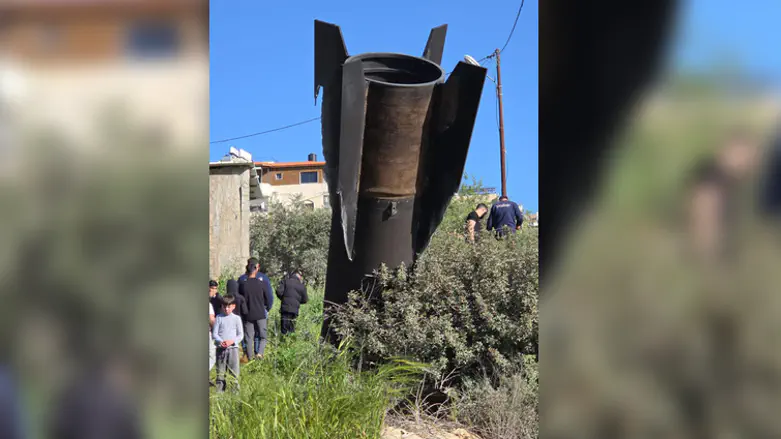 Watch: Missile debris falls near Samaria highway junction