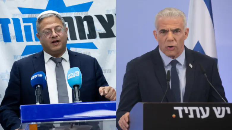 Poll: Ben Gvir strengthens, Lapid weakens