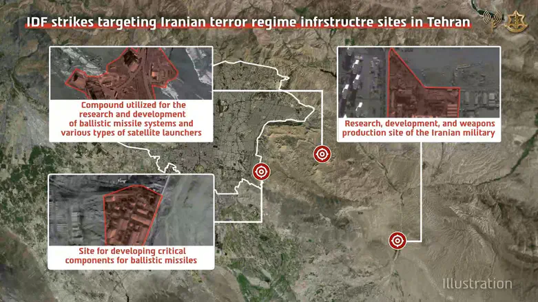 Tehran: 120 munitions dropped on regime arms industry sites
