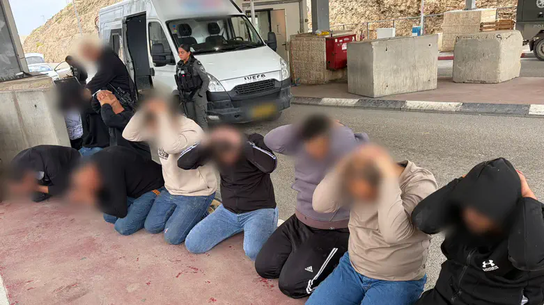 Watch: Forces catch nine infiltrators packed in a van’s roof
