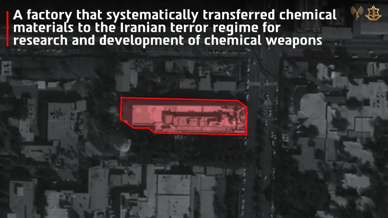 Terror using civilian company: IDF strikes facility providing chemicals to Iranian regime