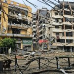 Heavy storms in Beirut cap a morning of ongoing Israeli strikes.