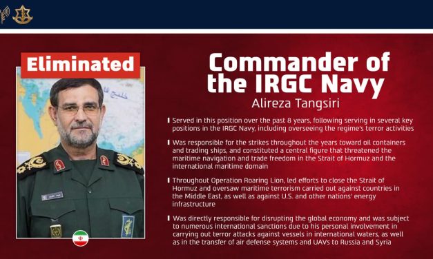 Israel kills Alireza Tangsiri, IRGC Navy chief ‘behind blocking of Strait of Hormuz’