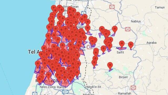 Third barrage in under an hour triggers sirens across central Israel; missile intercepted