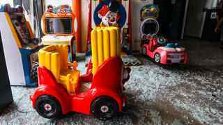 Children’s play center in north Israel devastated by Iranian missile strike