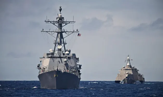 US Navy ships transit Hormuz Strait, setting conditions for clearing mines