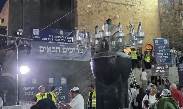 Watch live: Ancient and new meet as thousands visit Rabbi Meir’s grave