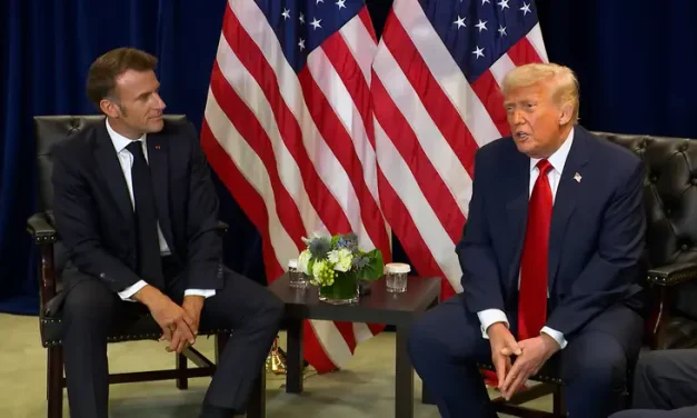 Watch: Trump mocks Macron at White House dinner