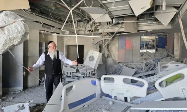 After the direct hit: Rebuilt ALEH center once again operating under Iranian fire