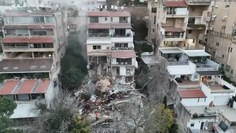 Drone footage shows devastation in Haifa