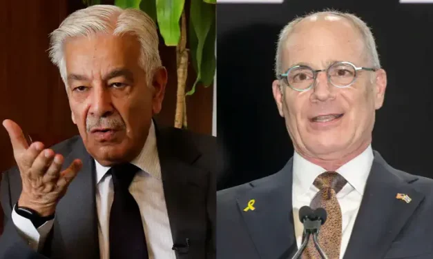 Ambassador Leiter to Pakistani minister: You’re not a mediator, you’re the problem