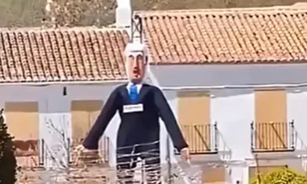 Israel slams Spanish government after giant Netanyahu effigy blown up