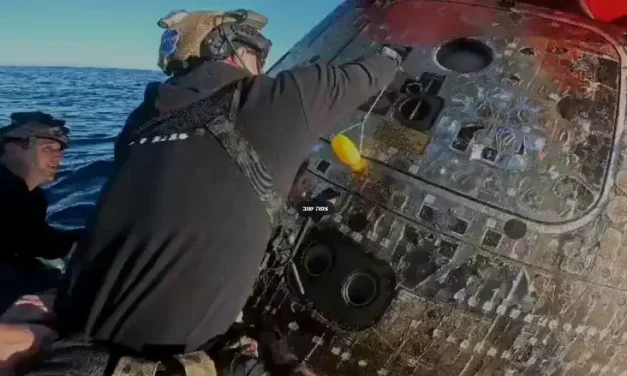 Helmet footage: Artemis 2 astronauts rescued from sea
