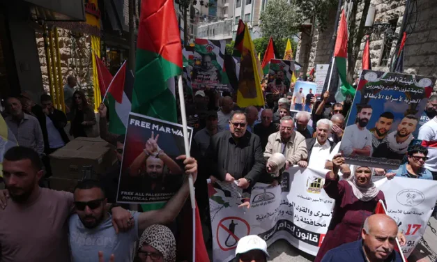 Demonstrations supporting terrorists in the Palestinian Authority