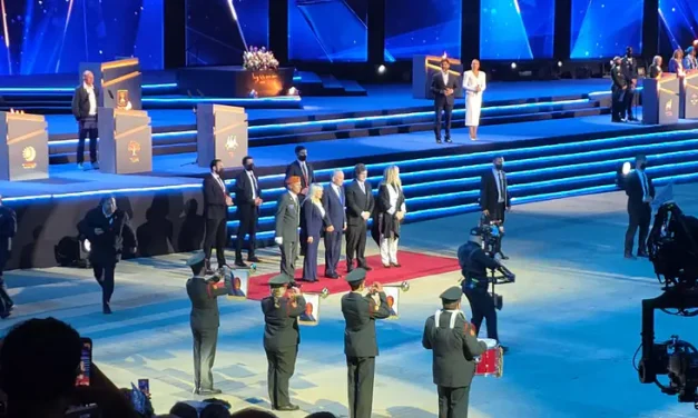 Watch: Milei arrives at torch-lighting ceremony rehearsal