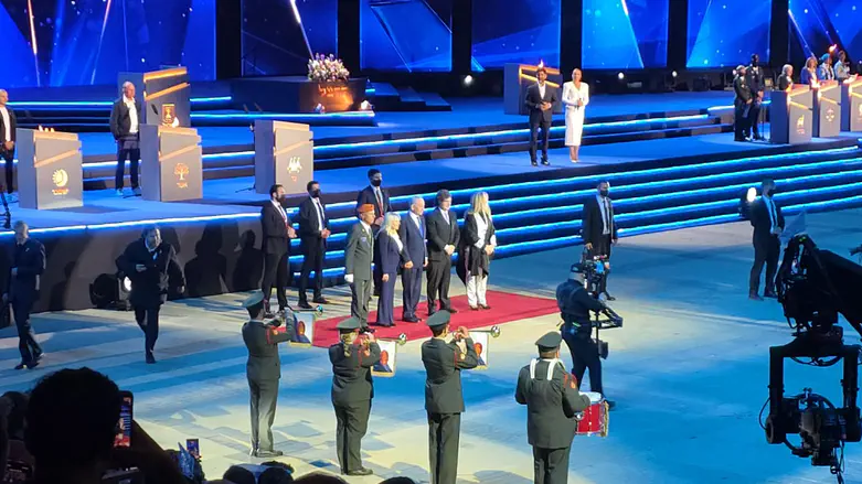 Watch: Milei arrives at torch-lighting ceremony rehearsal