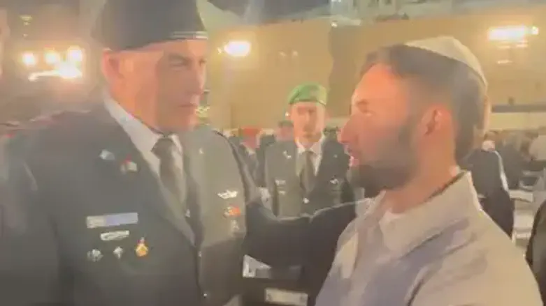 ‘Thrilled to see you here’: IDF chief Staff Eyal Zamir meets former hostage Matan Angrest