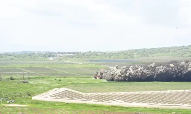 Watch: Hundreds of mines detonated in the Golan