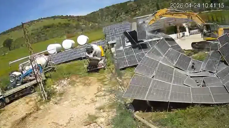 IDF vehicles destroy solar panels on land belonging to fallen SLA commander