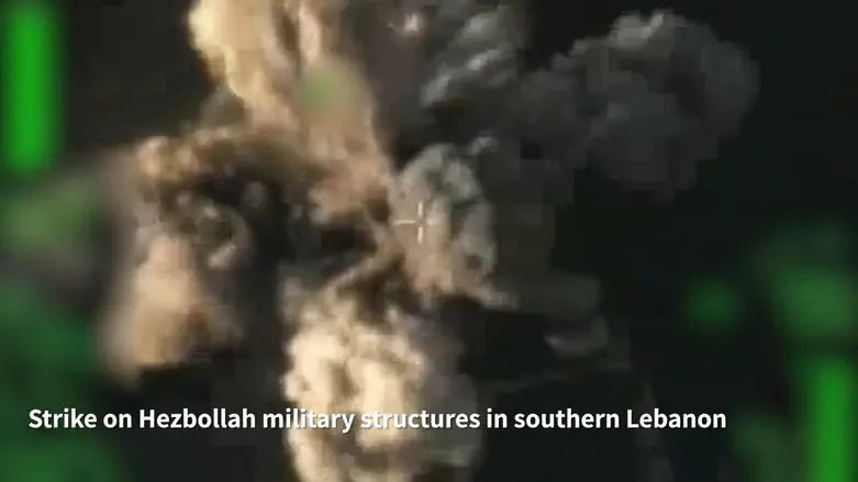 Watch: IDF strikes Hezbollah terrorists and military structures used to advance attacks