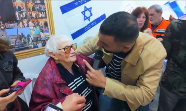 WATCH: 105-year-old Holocaust survivor celebrates birthday in bomb shelter during sirens