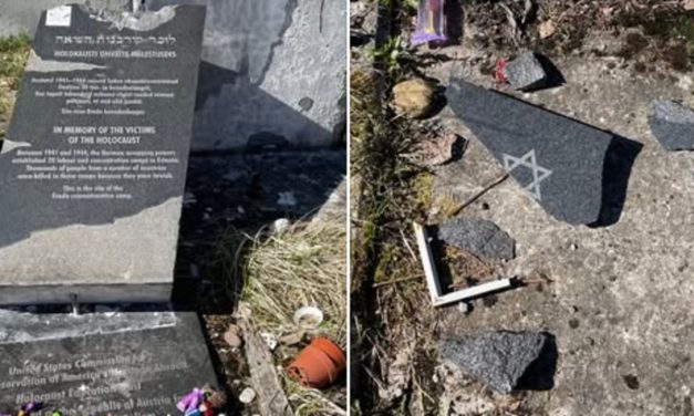 Estonian Holocaust memorial ‘extensively damaged’ by vandalism