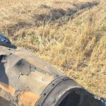 Large Iranian missile fragment located in open area in central Israel