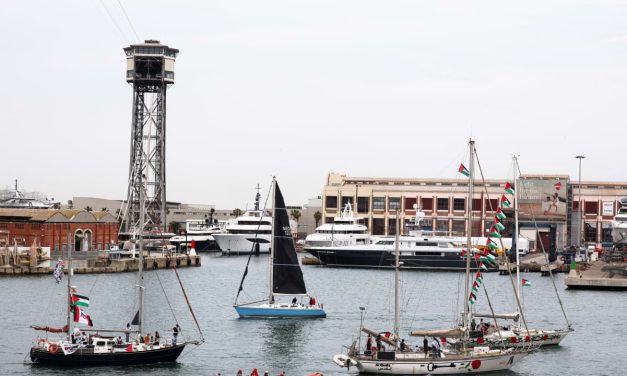 Gaza-bound Global Sumud Flotilla approached by warships, activists claim
