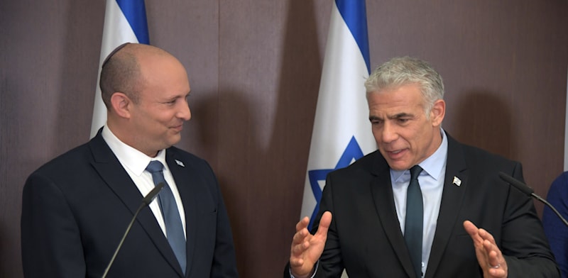 Yair Lapid and Naftali Bennett merge parties