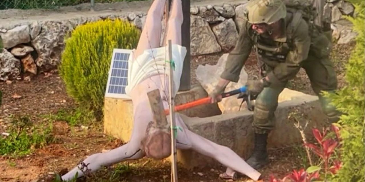 Netanyahu, IDF condemn Israeli soldier’s bludgeoning of Jesus statue in Lebanon