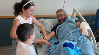 Wounded twice since Oct. 7, reserve officer says he is determined to return to duty