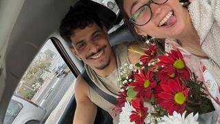 ‘Thank you for the flowers, my angel’: fallen soldier’s partner receives bouquet he sent from Lebanon