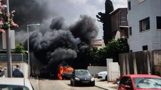 Multiple impact sites reported in Nahariya after Hezbollah rocket barrage; 1 lightly wounded