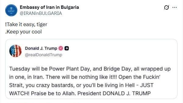 ‘Take it easy tiger’: Iran mocks Trump’s threat