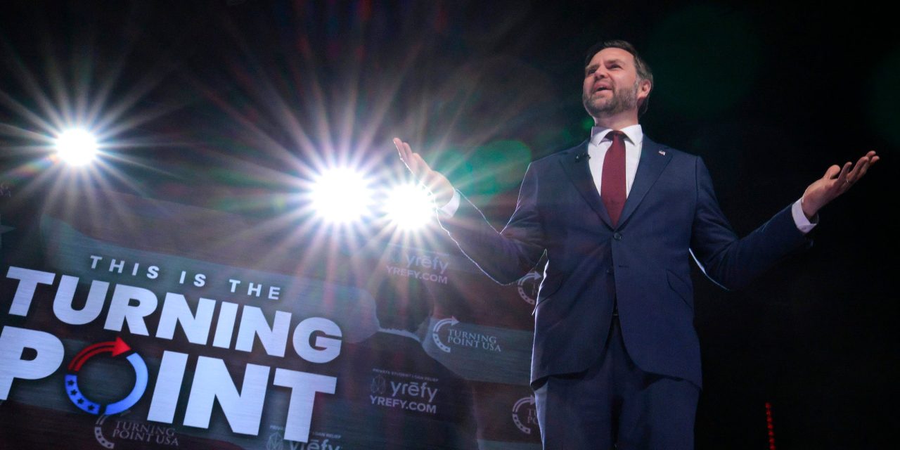 JD Vance heckled over Middle East policy at Turning Point USA event