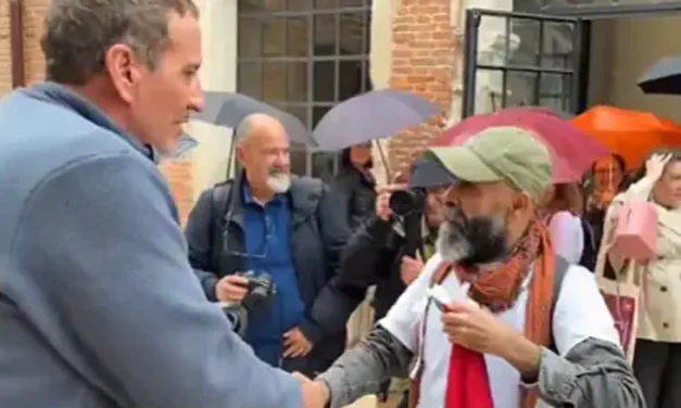 The viral confrontation between Eyal Waldman and a protester from Gaza