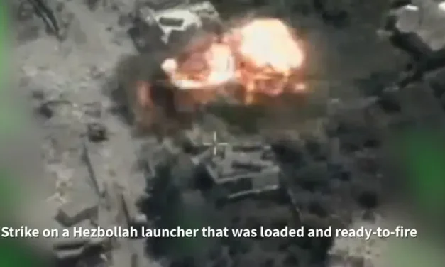 Watch: IDF strikes loaded and ready-to-fire Hezbollah missile launcher
