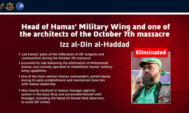 Confirmed: Hamas military chief Izz al-Din al-Haddad eliminated