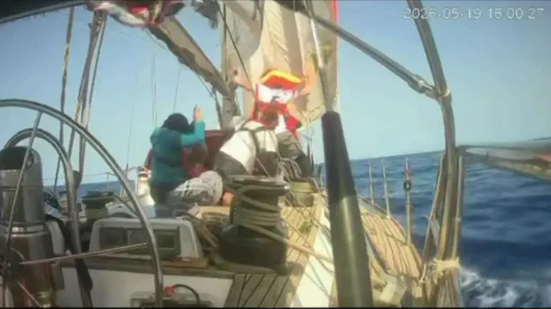 Security camera records shooting at flotilla ship