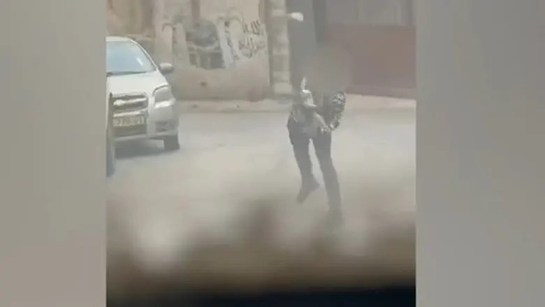 Watch: Caught throwing stones on camera – arrested at work